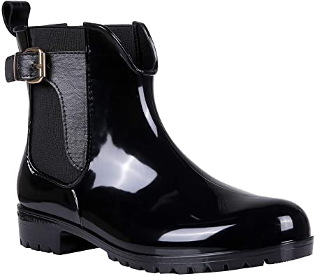 Women's Ankle Rain Boots Waterproof Chelsea Boots