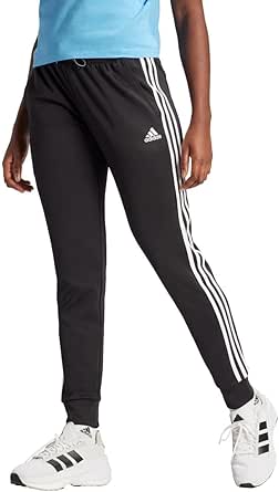 adidas Ladies' 3 Stripe Aeroready Active Jogger - Womens Sweatpants (Black, L)