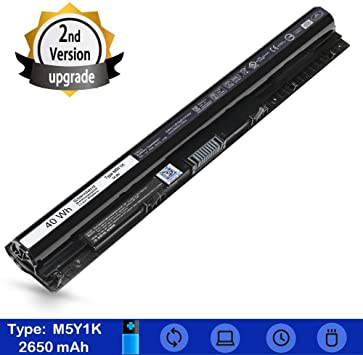 Inspiron Battery M5Y1K for Dell Laptop Inspiron 5558 5555 5755 5758 5759 5458 5551 3451 3452 3551[2650mAh 40Wh 14.8V] Replacement Battery