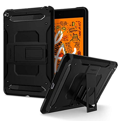 Spigen Tough Armor TECH Works with iPad Mini 5 7.9" 2019 Case - Black