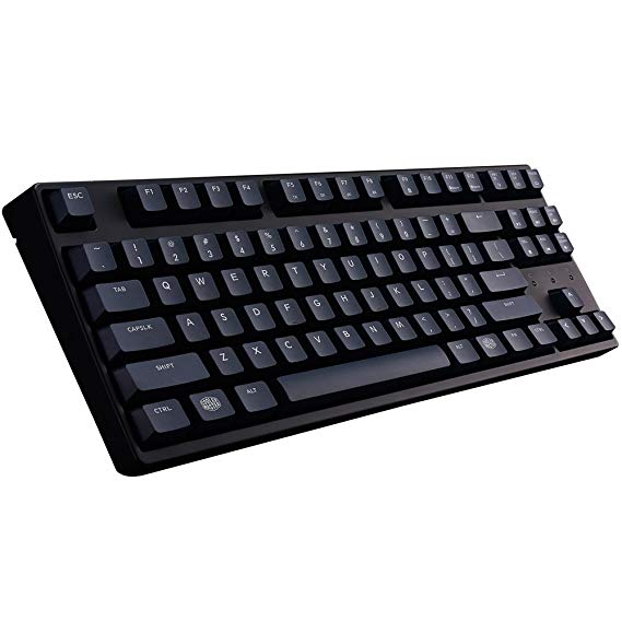 Cooler Master MasterKeys S PBT- Tenkeyless Gaming Mechanical Keyboard, Cherry MX Brown Switches, Thick 1.5mm PBT Keycaps