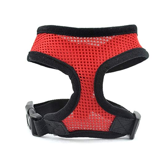 IDS Soft Padded Dog Cat Pet Mesh Harness Safety Strap Vest