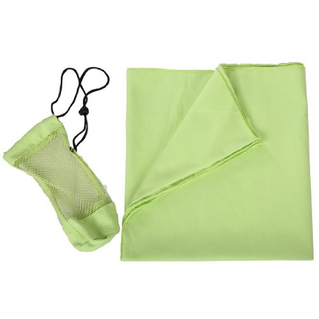 Deconovo Microfiber Travel Towel Ultra Compact Absorbent and Fast Drying Towel Travel Sports Towels Towel With Carry Bag for Travel Sports Golf Gym Camping Beach and Bath