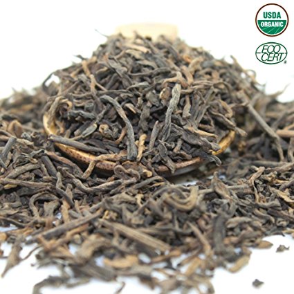 Tealyra - Ripe Pu'erh Tea - 5 Years Aged Loose Leaf - 100% Natural And Organic - Caffeine Level High - Lose Weight Tea - Aged Black Tea Pu Er - 220g (8-ounce)