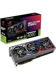 ASUS ROG Strix GeForce RTX 4090 OC Edition Gaming Graphics Card, PCIe 4.0, 24GB GDDR6X, HDMI 2.1a, DisplayPort 1.4a, PCIe x16