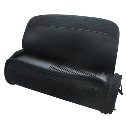co2CREA Neoprene Carry Storage Travel Soft Case Bag for Amazon Echo Portable Bluetooth Wireless Speaker - Black