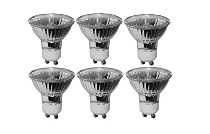 Pyramid Bulbs P64978 50 Watts halogen bulbs MR16 GU10 Halogen Light Bulbs 50MR16/GU10/FL EXN, 120V halogen lamp 6 Pack