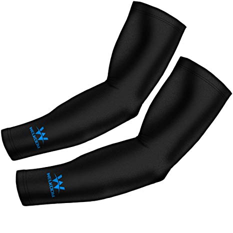 Arm Sleeves with Anti-Slip, UV Protection, Best Sports Compression Shooter Cooling Sleeve for Men, Women and Kids