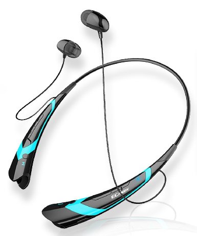 Sunvito Universal Wireless Stereo Bluetooth 40 Headset for sports running GymVibration Neckband Bluetooth Headset Earphone Bluetooth headphone for Cellphones blackblue