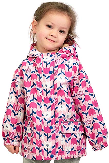 JAN & JUL Kids' Rain Jacket, 100% Waterproof CozyDry Fleece-Lined Coat for Boys Girls Toddlers