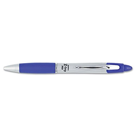 Zebra - Z-Grip MAX Ballpoint Retractable Pen, Blue Ink, Medium, Dozen 22420 (DMi DZ