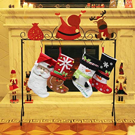 FORUP Santa Christmas Stocking Holder Stand Hangers