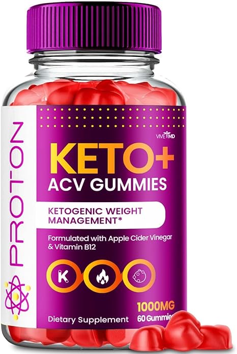 Proton Keto ACV Gummies Advanced Weight Management, Protein Keto ACV Gummies, Proton Keto Plus Gummies with Apple Cider Vinegar Supplement 1000mg, Proton Keto ACV Gummies Reviews (1 Pack)