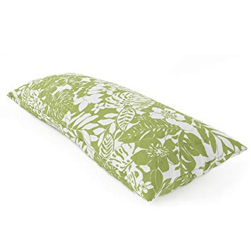 Tommy Bahama Tropical Print Body Pillow (20 x 48) - Available In Several Print Options - Hypoallergenic - Great For Tropical Theme Rooms (Tropical Leaves)