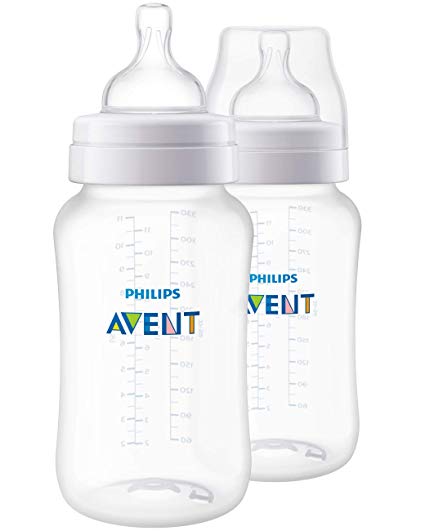 Philips Avent Anti-Colic Baby Bottle 11oz, 2pk, SCF406/24