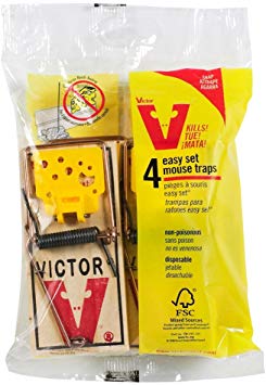 Victor Easy Set Mouse Trap (4 Pack)