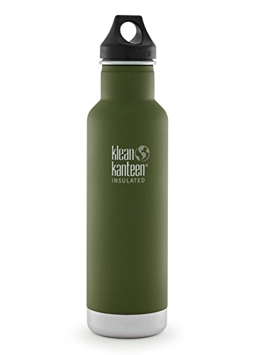 Klean Kanteen Classic Insulated 20-Ounce Stainless Steel Bottle With Loop Cap