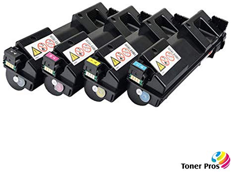 Toner Pros (TM) Compatible [High Yield] Toner Cartridge 4-Color Pack (OEM Part# 408176, 408177, 408178, 408179) for Ricoh SP C360 C361 C360DNw C360SFNw Printers - Black 7,000 and Colors 5,000 Pages