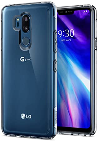 Spigen Slim Armor Crystal Shockproof Dual Layered Cover Case for the LG G7 ThinQ (Crystal Clear)