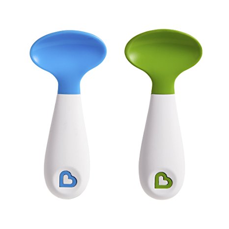 Munchkin 2 Piece Scooper Spoons, Blue/Green