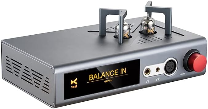 XDUOO TA-22 DAC&Tube Balance Headphone Amplifier ES9038Q2M*2 USB DSD256 32Bit/384kHz HD Bluetooth DAC Amp