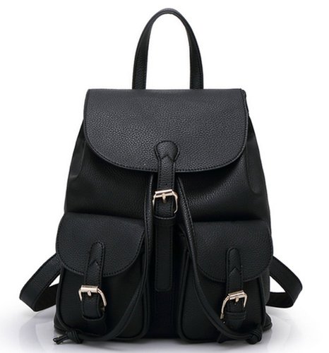 Buenocn Women Soft Leather Lovely Backpack Cute Schoolbag Shoulder Bag Shy360