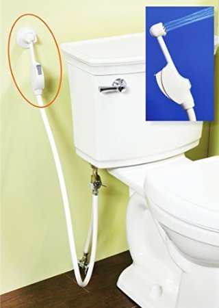 MrsBidet White Spray Attachment For Toilet Complete Kit