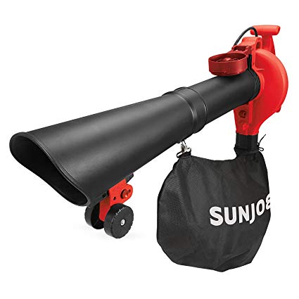 Sun Joe SBJ606E-GA-RED 14 Amp 250MPH 4-in-1 Electric Blower/Vacuum/Mulcher/Gutter Cleaner, RED