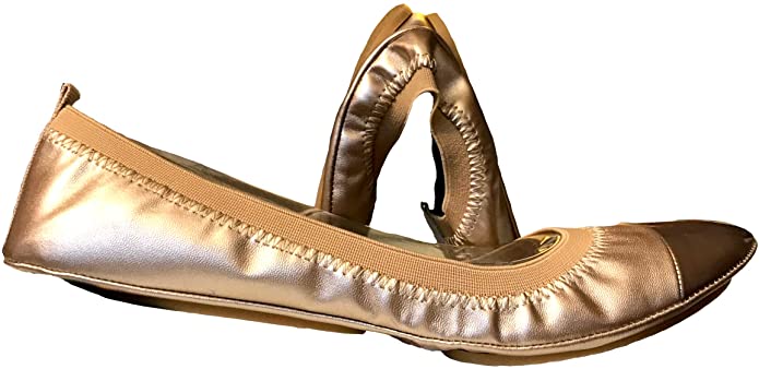 Ballet Comfortable Portable Flats Shoes for Women That are Foldable and fit in a Carry Pouch - Champagne