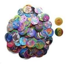 100 Milk Cap Pogs with Slammer (Ready to Play Game Set) A Classic Milk Cap Game