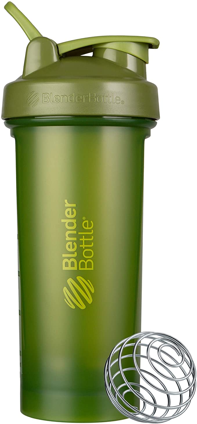 BlenderBottle Classic V2 Shaker Bottle Perfect for Protein Shakes and Pre Workout, 28-Ounce, Green