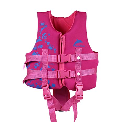 Kids Swim Vest Folat Jacket - Boys Girls Floation Swimsuit Buoyancy Swimwear