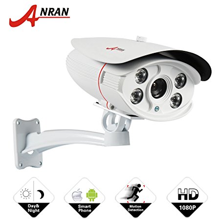 ANRAN H.264 2.0Megapixel 1080P HD Array IR Onvif Waterproof 25FPS Surveillance Security CCTV Network IP Camera Vandalproof, Great Image-AR-APW04-IP2