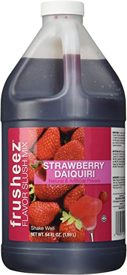 Frusheez Strawberry Daiquiri Slush and Slushie Mix, 1/2 Gallon