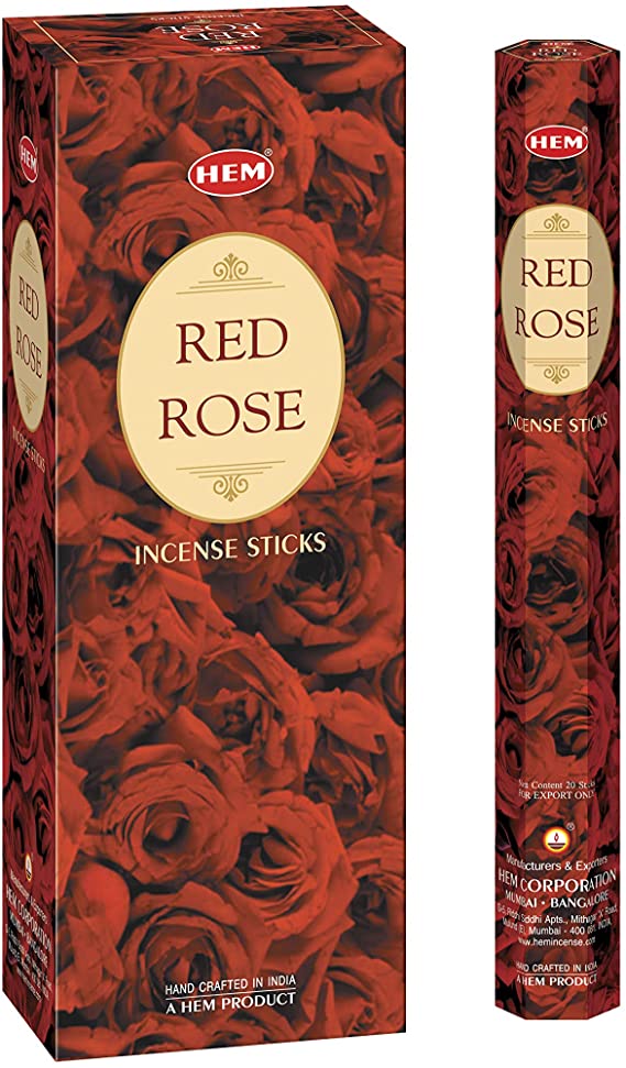Hem Precious Red Roses Incense Sticks (Pack of 6) by Hem