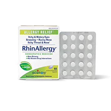 Boiron Rhinallergy Homeopathic Medicine for Allergy Relief, 60 Count