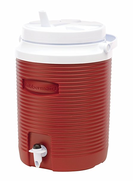 Rubbermaid Victory Jug Water Cooler, Modern Red, 2-gallon (FG153004MODRD)