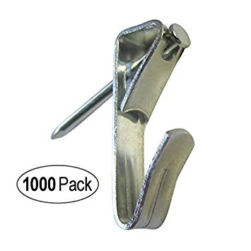 Picture Hangers 30 lb | Professional Picture Hooks with Nails | Bulk Picture Hangers 1000 Pack