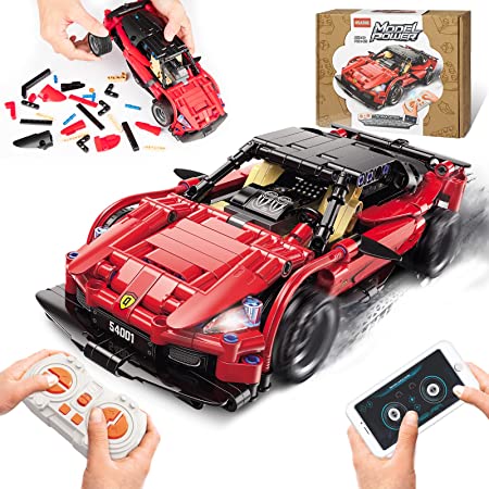 Remote Control Racing Car Building Blocks, Compatible with Lego STEM Toy Building Toys 425 PCS, Christmas & Birthday Gifts for Age 6, 7, 8, 9, 10, 11, 12 Years Old Kids Boys