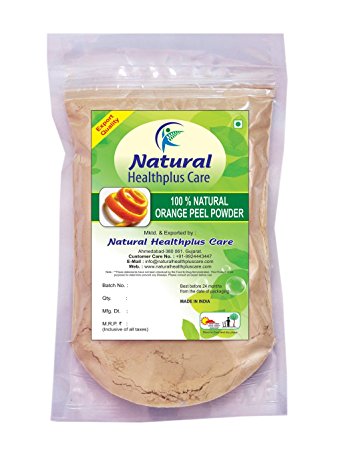 100% Natural Orange Peel (CITRUS AURANTIUM) Powder for NATURALLY GLOWING SKIN by Natural Healthplus Care (1/2 lb / 8 ounces / 227 g).