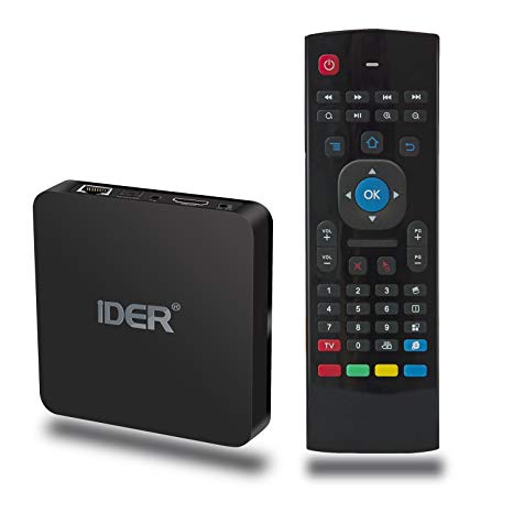 Android 6.0 TV Box with Air Mouse Remote, IDER S21 Amlogic S905x Quad Core Smart Box Supports 4K/3D/H.265/Bluetooth