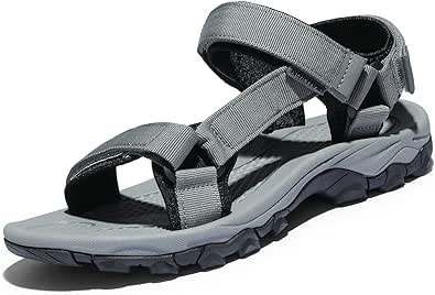 NORTIV 8 Men's Sandals Hiking Sports Lightweight Summer Water Arch Support River Open Toe Athletic Trail Outdoor Walking Sandals