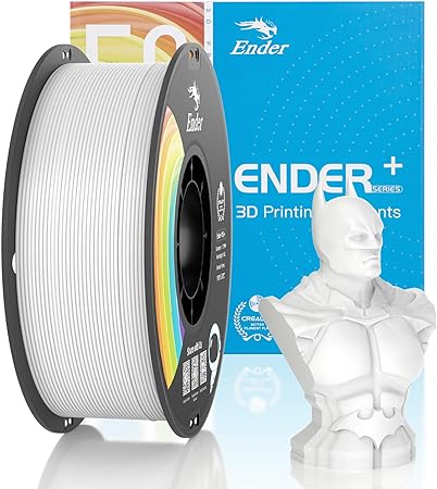 Official Creality PLA Filament Pro White, 1.75mm 3D Printer Filament, Ender PLA   (Plus) Printing Filament, 1kg Spool (2.2lbs), Dimensional Accuracy ±0.02mm. Fit Most FDM Printers