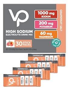 Venture Pal High Sodium Sugar Free Electrolytes Powder Packet - Hydration Packets with Sodium, Potassium & Magneisum | Zero Calories | Vegan | Keto & Paleo Friendly Electrolyte Drink Mix | 30 Stick