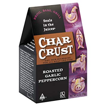 Char Crust Rub Roasted Garlic Peppercorn, 4 oz