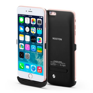 iPhone 6 6s Plus Battery Case NOSTON Ultra Slim 4200mAh Extended 120 Battery Case for iPhone 6 6s Plus 55 inch Black