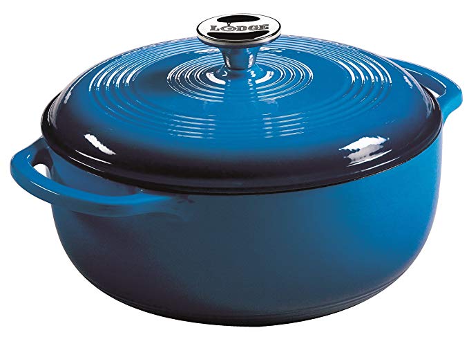 Lodge EC4D33 Color Enamel 4-Quart Dutch Oven (Caribbean Blue)