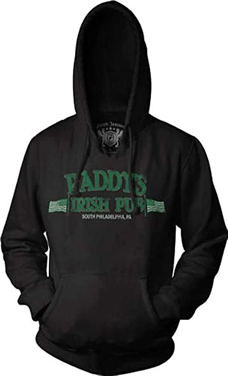 It's Always Sunny in Philadelphia Paddy's Irish Pub Black Hoodie Sweatshirt (S)