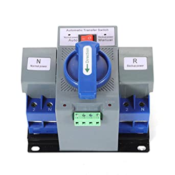110V 2P 63A Dual Power Automatic Transfer Switch Dual Power Generator Changeover Switch 50HZ/60HZ with Electronic Instruction Manual
