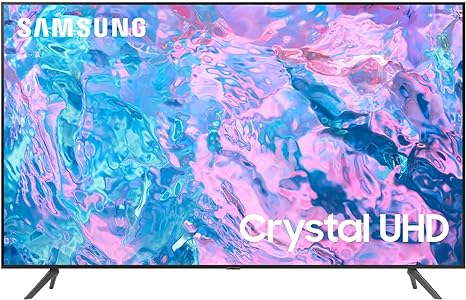 SAMSUNG UN58CU7000FXZA 58 Inch 4K HDR LED Crystal UHD Smart TV with an Additional 1 Year Extended Protection (2023)